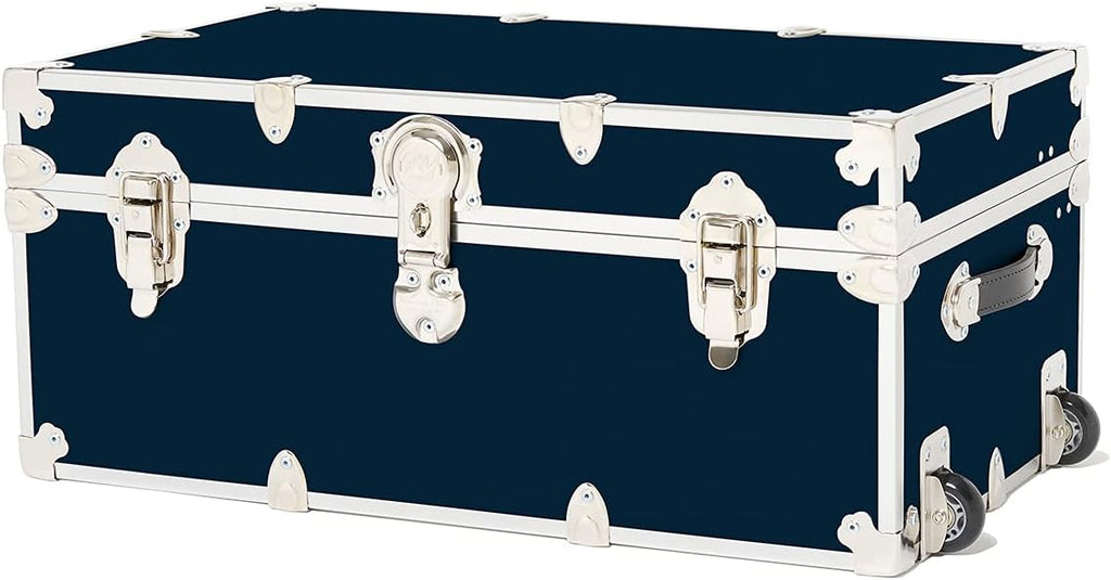 Large Storage Trunk with Mounted Wheels 32x18x14 Slate F158