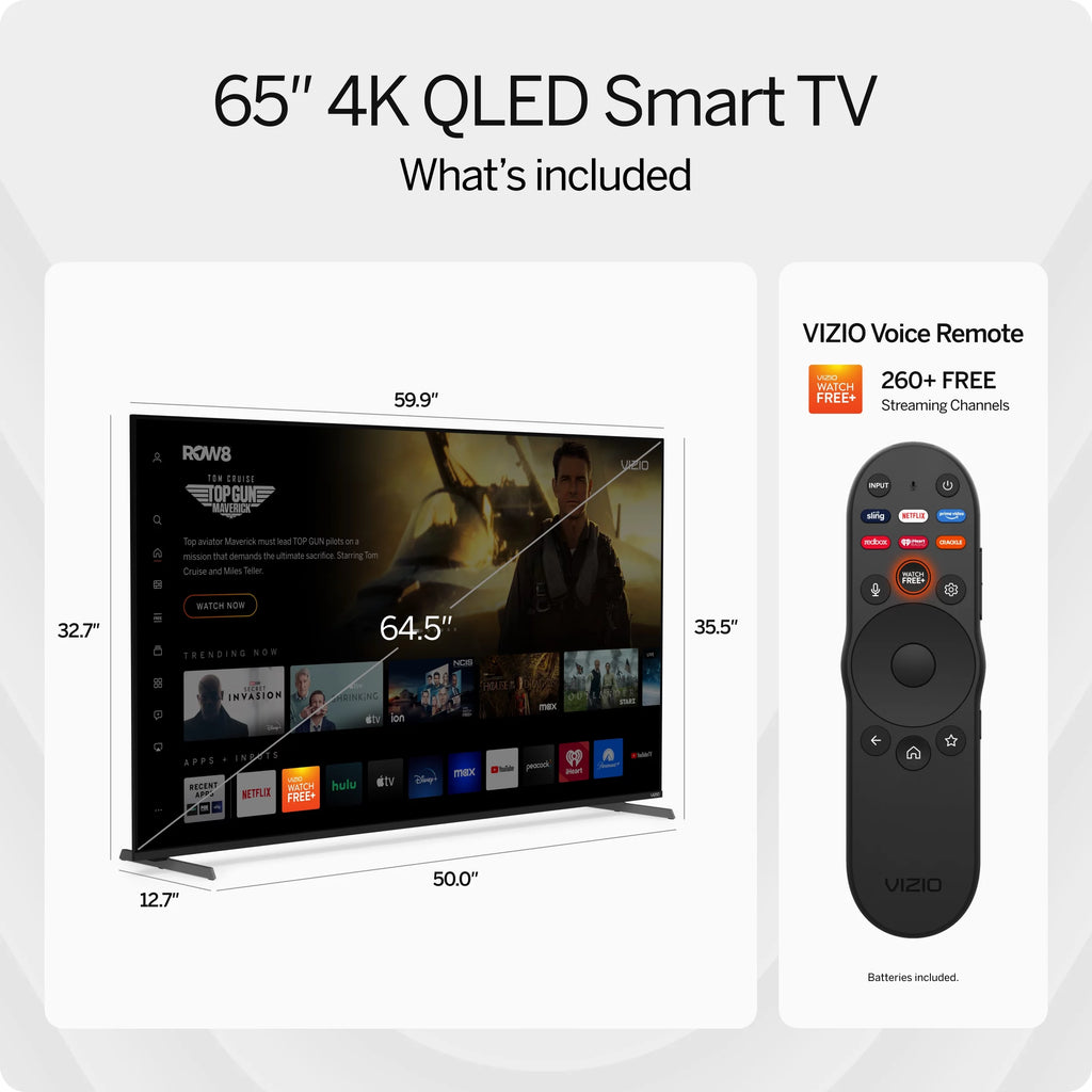 65" Class Quantum Pro 4K QLED HDR 120Hz Smart TV H350