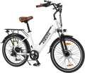 26" Step-Through Electric Bike, Top Speed 20MPH, Front Suspension, Mechanical Disc Brake F1653