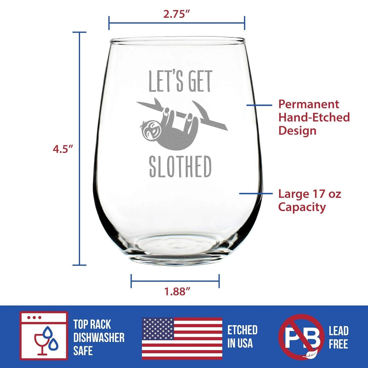 Stemless Wine Glass 17 Ounces P865