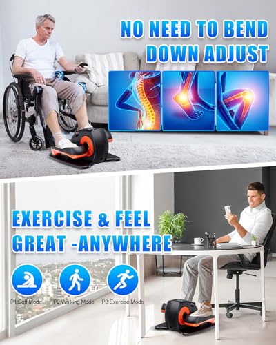 Under Desk Elliptical Machine with Remote Control J958