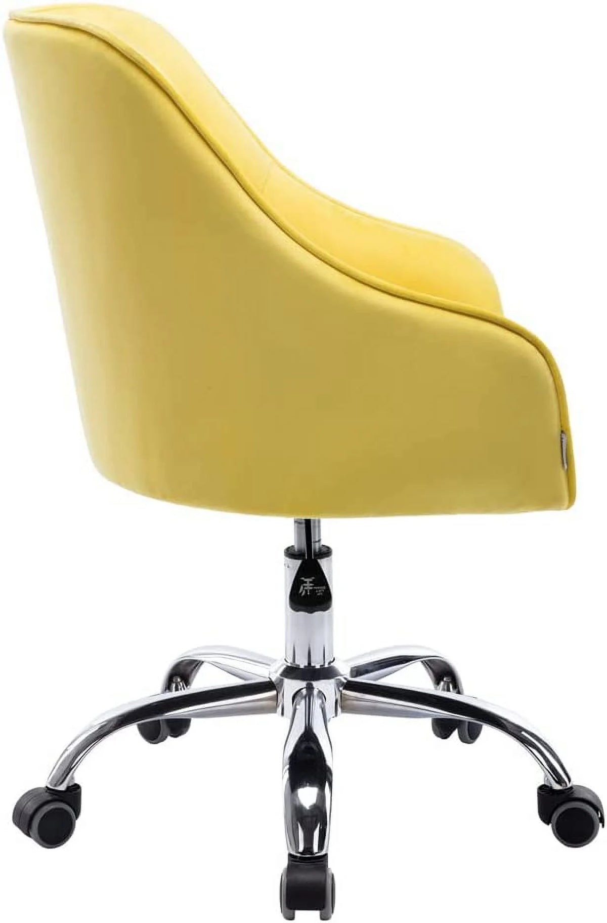 Velvet Upholstered Tufted Swivel Office Chair with Wheels Y381
