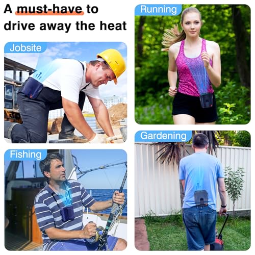 Portable Rechargeable Wearable Waist Fan G863020