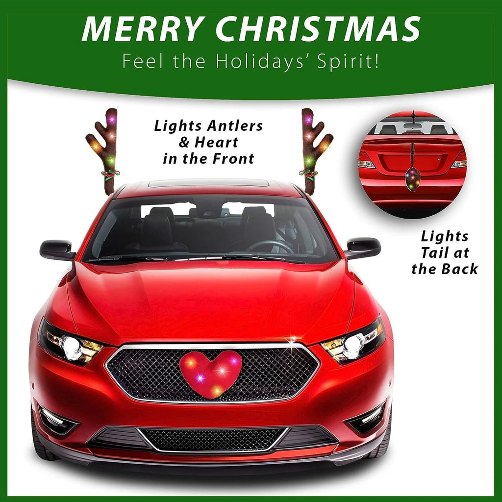 Car Reindeer Kit with LED Lights Y7732