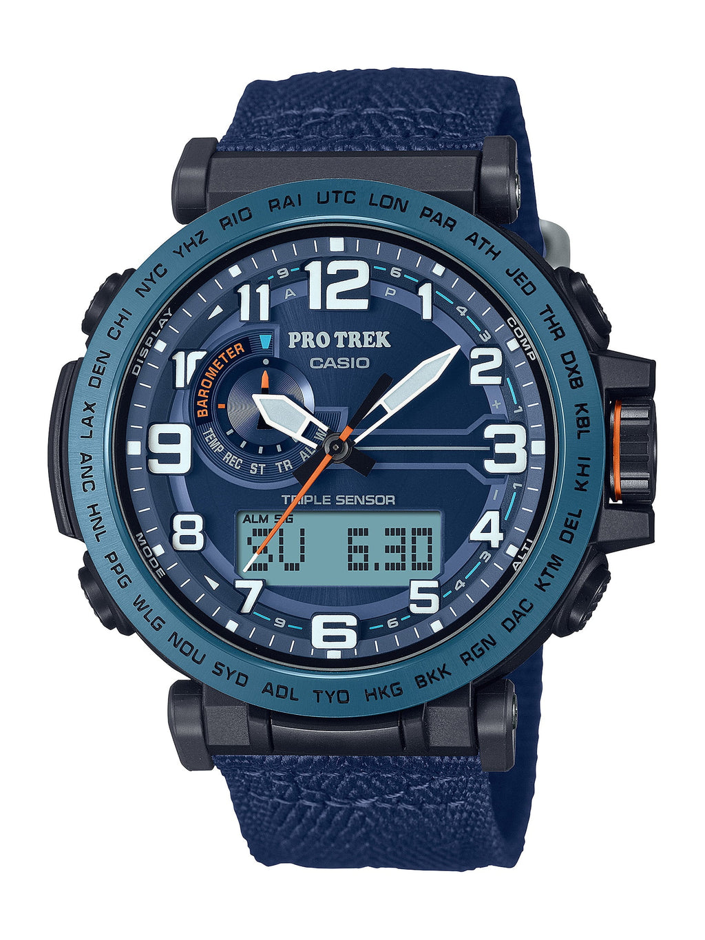 Solar Powered Cloth Strap Watch N703