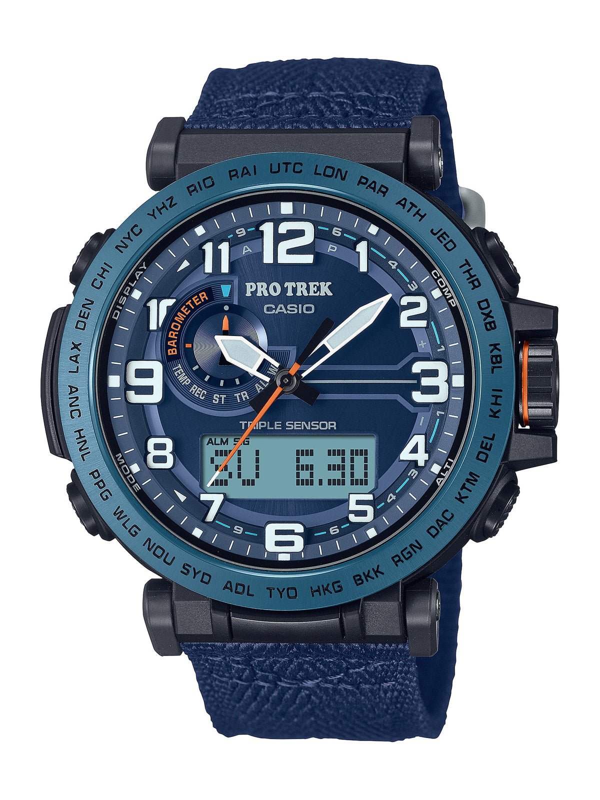 Solar Powered Cloth Strap Watch N703