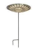 Brass Birdbath with Stake R1023