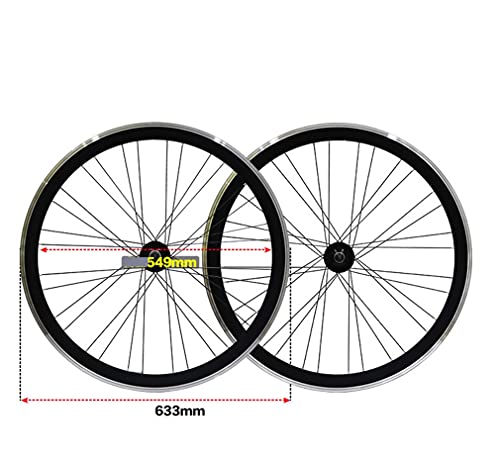 700c 40mm Rims Single Speed Fixed Gear Wheelset V Brake 13 Teeth 32/36H Hub Set A109