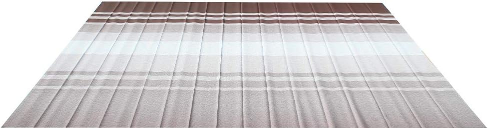 12x8 Feet Polyester RV Awning Fabric Replacement Blue/White Stripes S5694