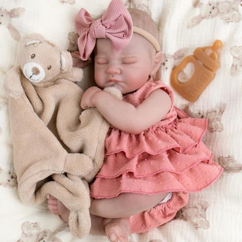 20'' Realistic Vinyl Baby Doll with Outfit Set Q6518