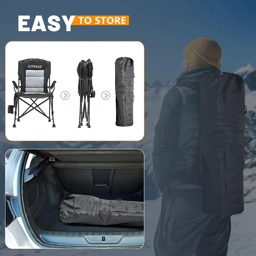 Heated Folding Camping Chair F7592