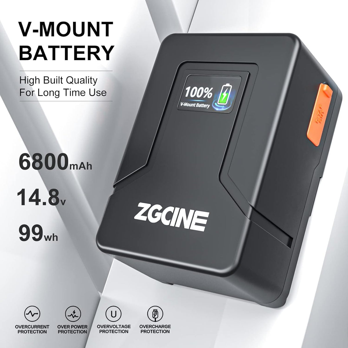 99Wh 14.8V V-Mount Battery with D-TAP USB-C USB-A Output A293