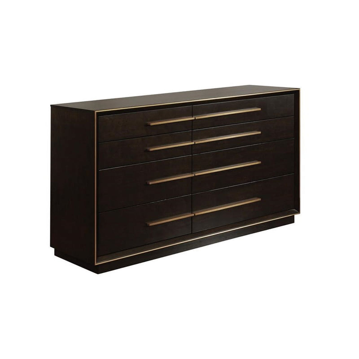 4-piece Wood California King Panel Bedroom Set in Brown and Gray H2676