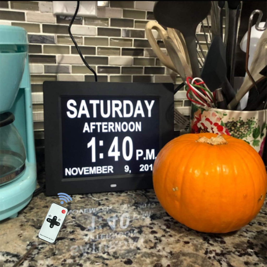 Digital Calendar Alarm Day Clock with Remote Control Z2846