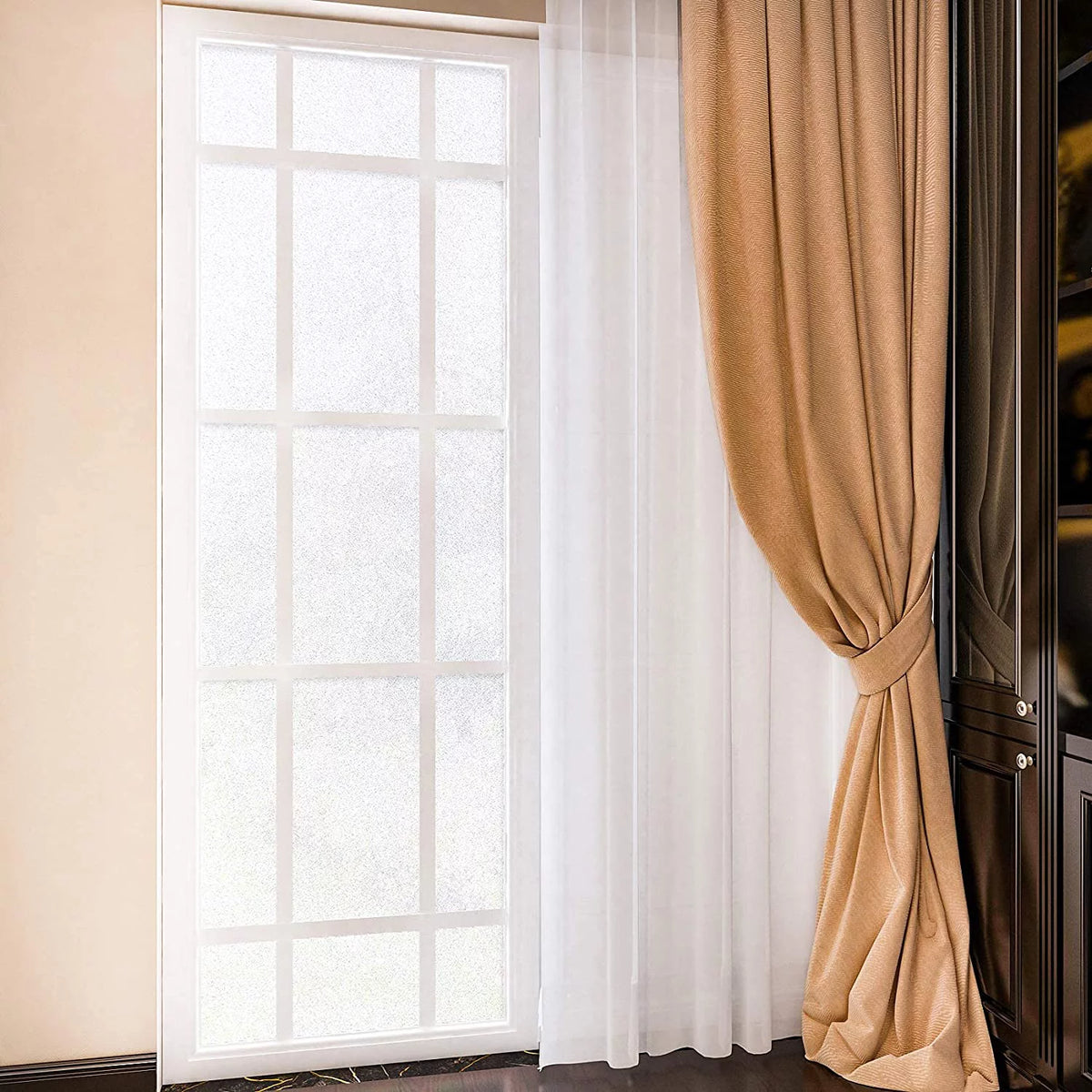 Matte White Frosted Window Privacy Film 15.7''x354'' R474