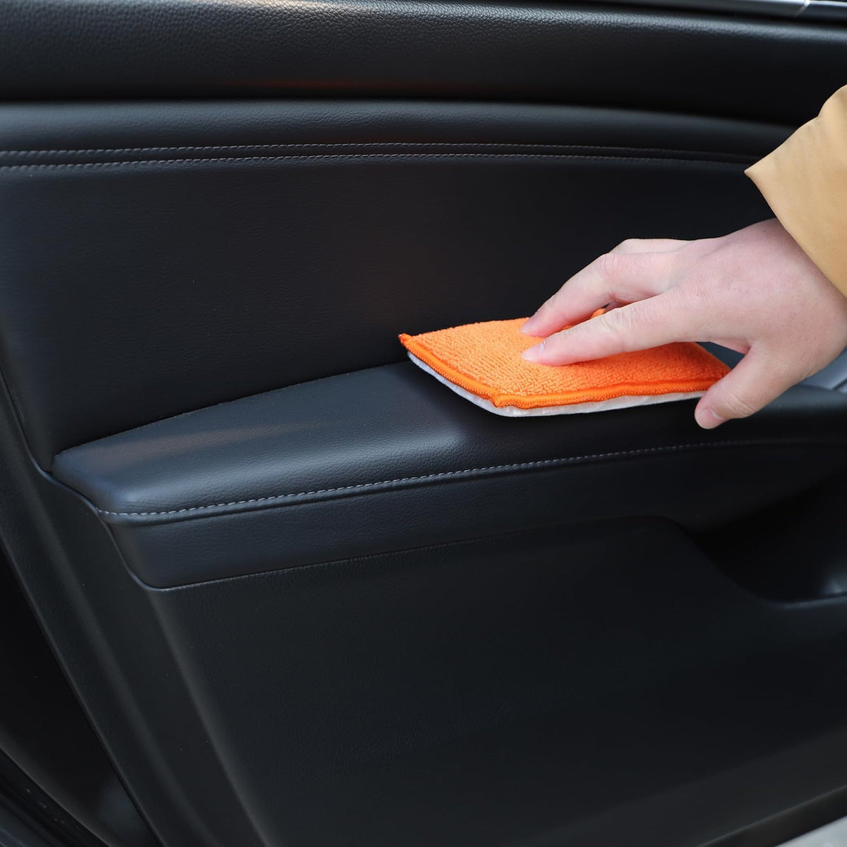 8Pcs Microfiber Car Wax Applicator Sponge, 6in x 3.3in x 0.8in Y25100