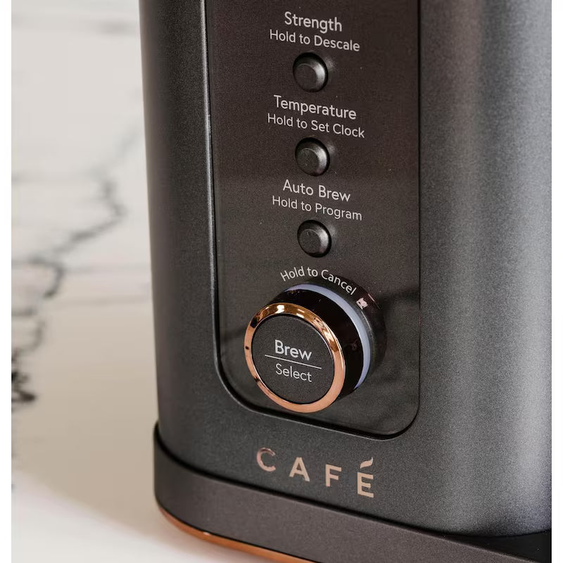 10 Cup Matte Black Drip Coffee Maker with Thermal Carafe D2670