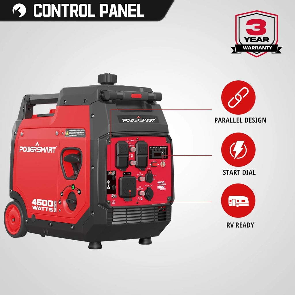 4500W Portable Inverter Gas Generator with Electric Start C484534