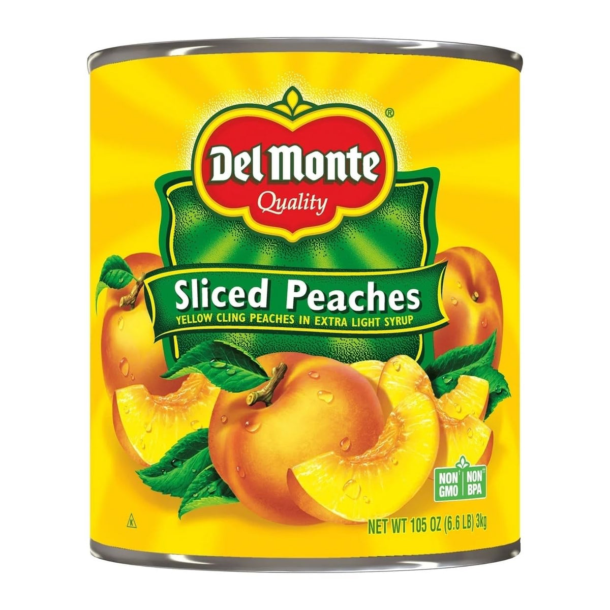 Lite Sliced Peaches In Extra Light Syrup 105 Ounce Y51695