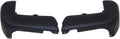 Black Textured Rear Bumper End Cap Set O92041