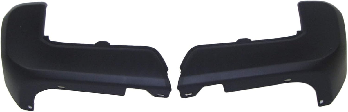Black Textured Rear Bumper End Cap Set O92041