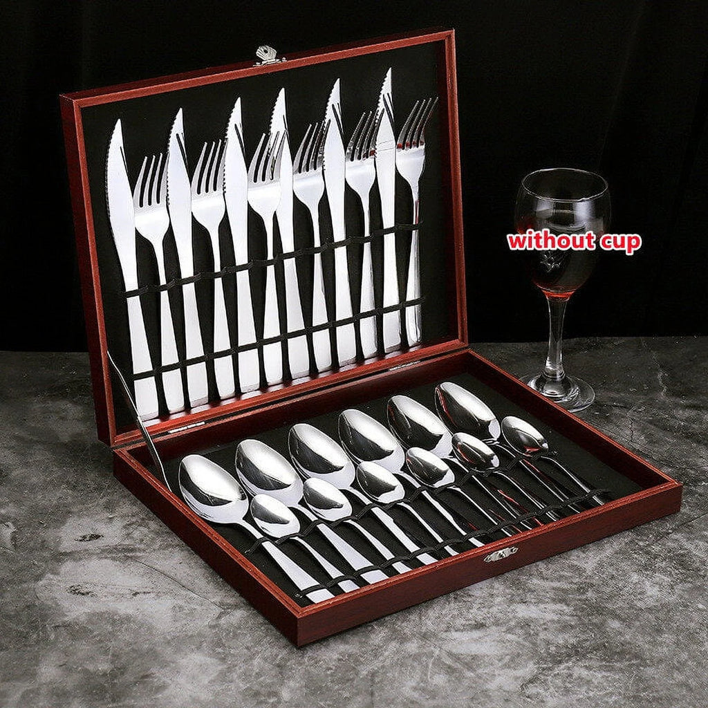 24 Pcs Stainless Steel Flatware Drying Rack A413140