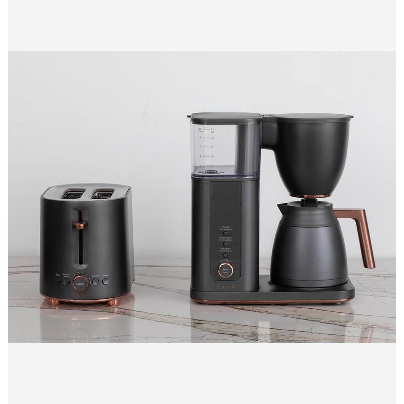 10 Cup Matte Black Drip Coffee Maker with Thermal Carafe D2670