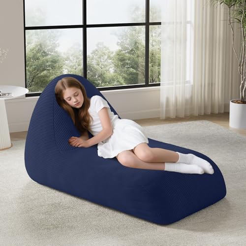 Pink Corduroy Bean Bag Chair with Filler W6258