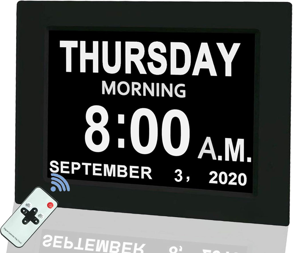 Digital Calendar Alarm Day Clock with Remote Control Z2846
