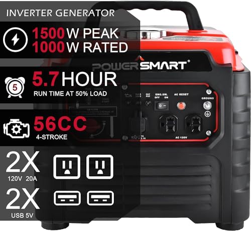 Portable Inverter Generator 2500W Gas-Powered Engine L607