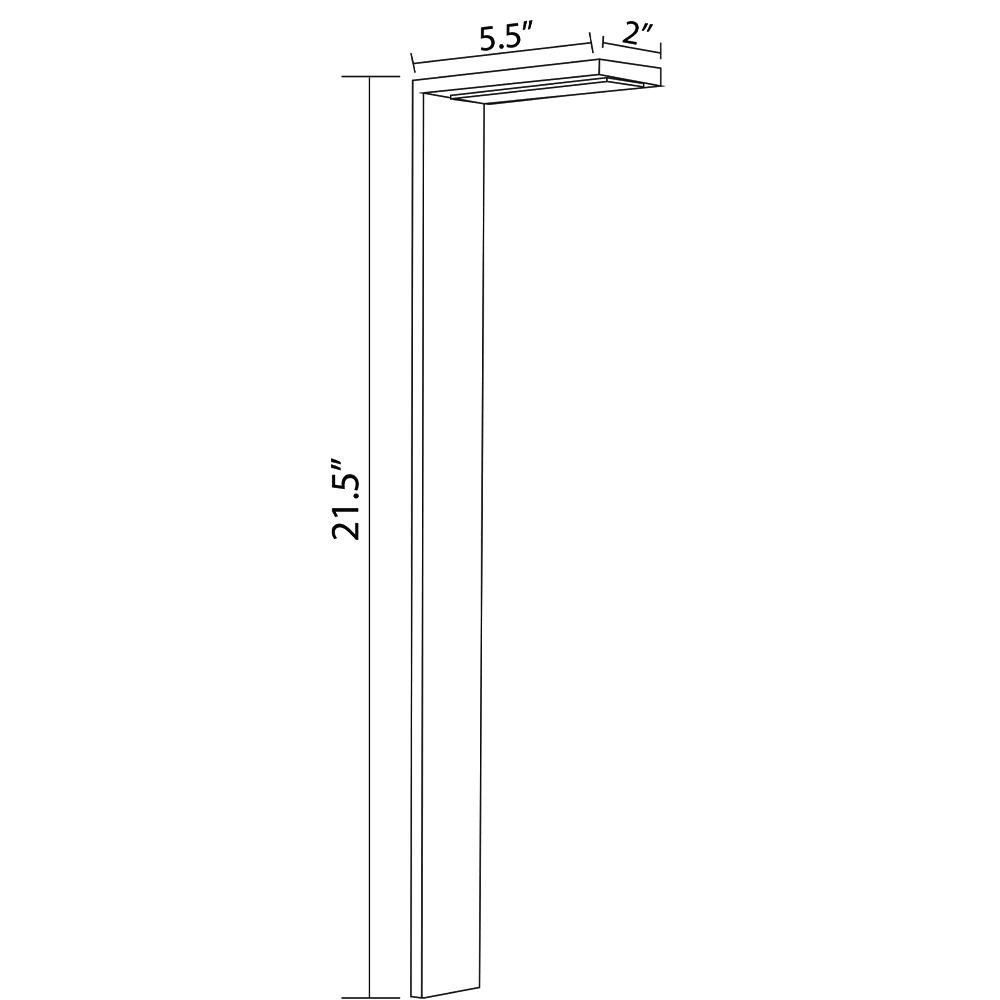 3W Stainless Steel LED Bollard Landscape Lighting C78337