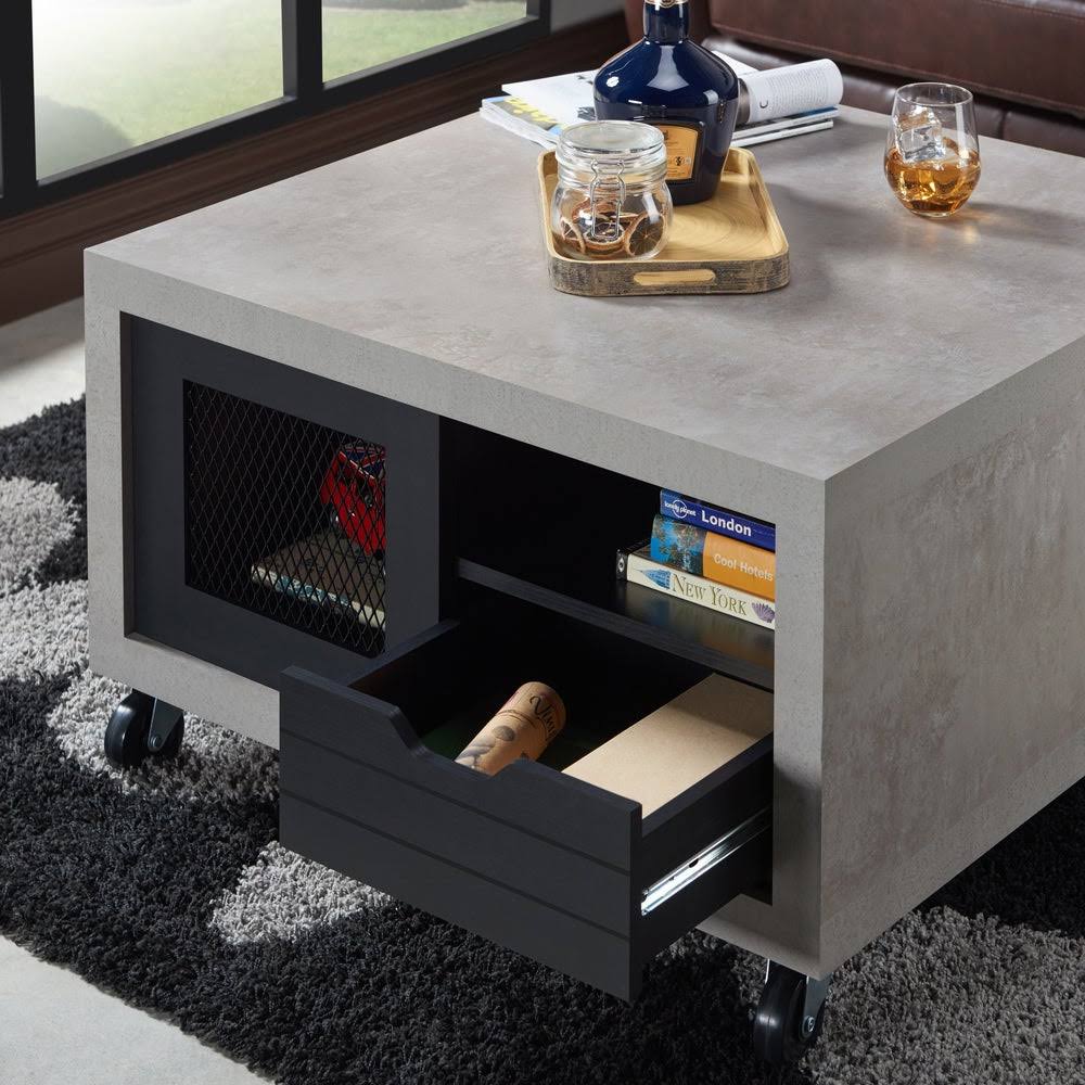 Industrial Multi-Storage Coffee Table H8303