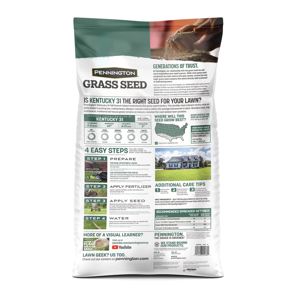 Kentucky 31 Tall Fescue Grass Seed, 20 lb. P5502