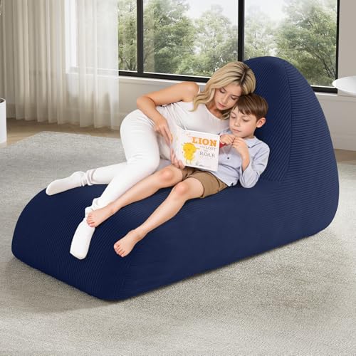 Pink Corduroy Bean Bag Chair with Filler W6258