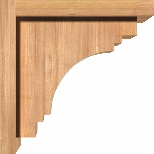 Western Red Cedar Corbel with Backplate Q30897