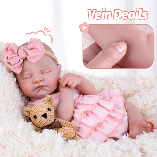 20'' Realistic Vinyl Baby Doll with Outfit Set Q6518