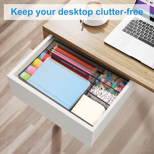 5 Grid Metal Mesh Drawer Organizer M239282