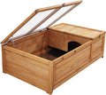 Wooden Tortoise House Large Tortoise Habitat Enclosure Cage with Removable Bottom W15769