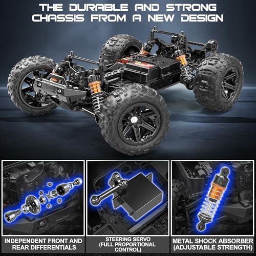 1:14 Scale 4WD Off-Road RC Truck with 2 Rechargeable Batteries O6215