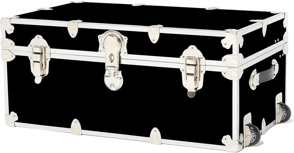 Large Storage Trunk with Mounted Wheels 32x18x14 Slate F158