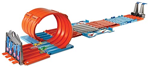 Toy Car Track Set with 2 Cars in 1:64 Scale C193257