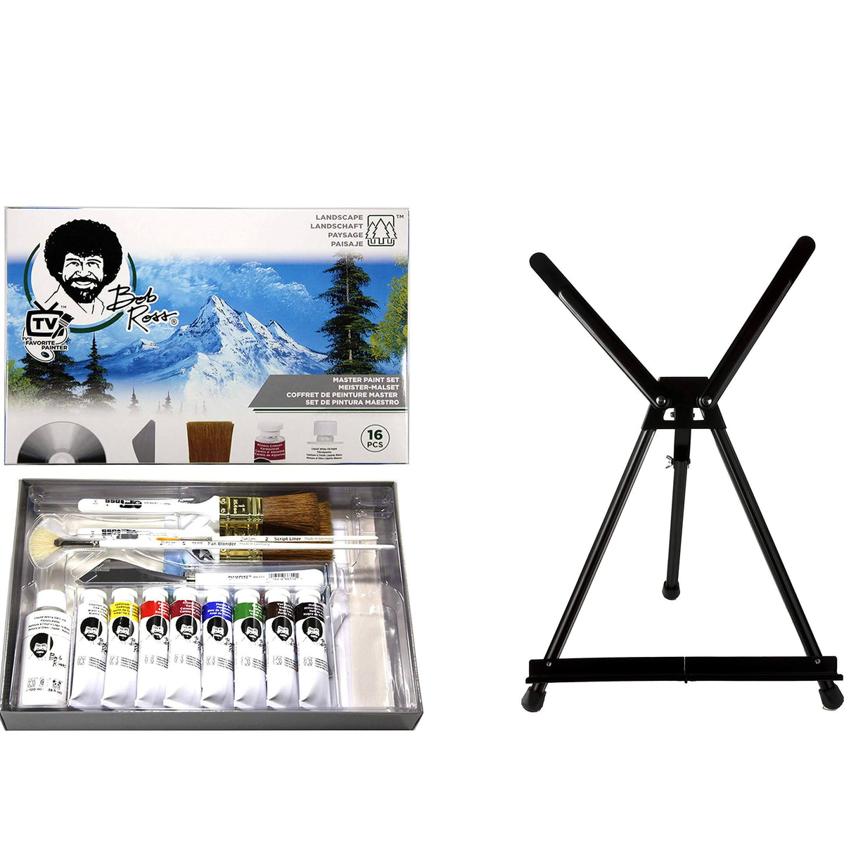 Oil Paint Set with Aluminum Table Easel Y3733