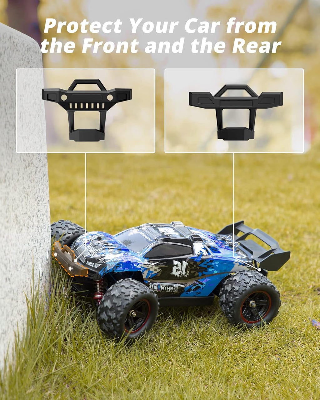1:18 Scale Brushless 4WD Off-Road Remote Control Car with 2 Rechargeable Batteries I5417