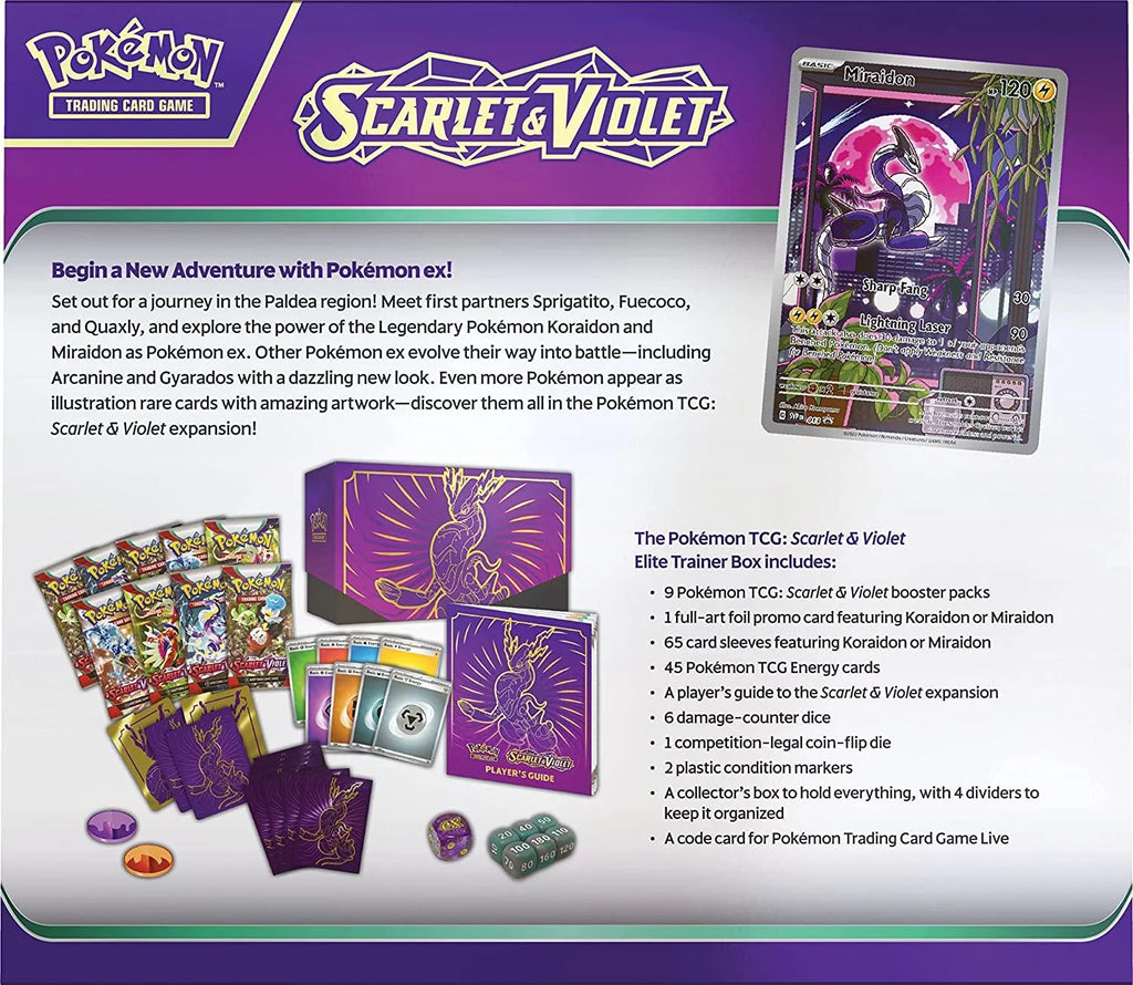 Purple Elite Trainer Box with Booster Packs E840