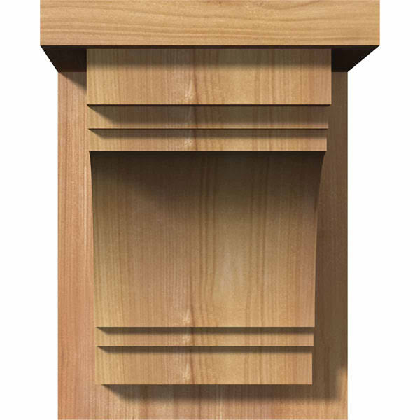 Western Red Cedar Corbel with Backplate Q30897