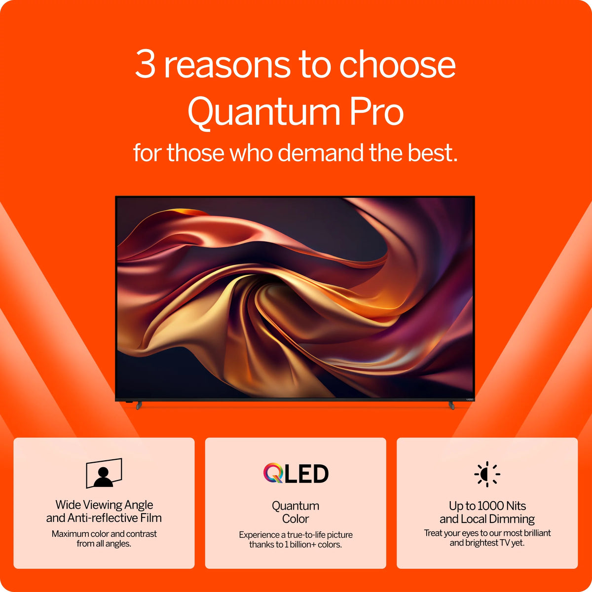 65" Class Quantum Pro 4K QLED HDR 120Hz Smart TV H350