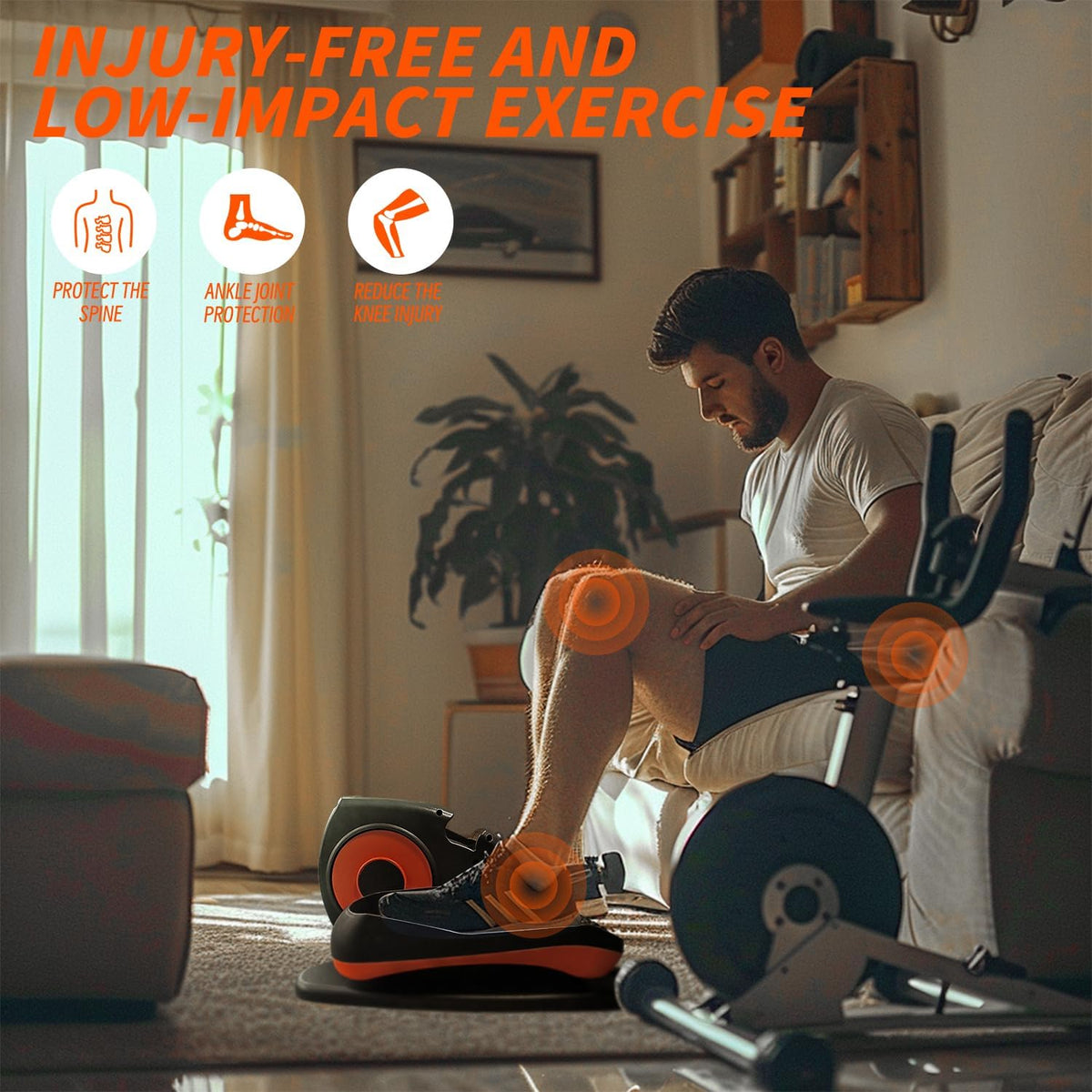 Portable Mini Under Desk Elliptical H7483