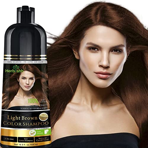 Dark Brown 500 Ml Hair Color Shampoo W1460