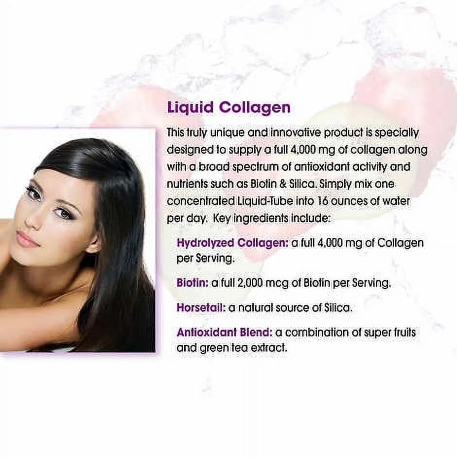 Liquid Collagen Drink Mix Tubes, 4000 Mg, 30 Ct E539