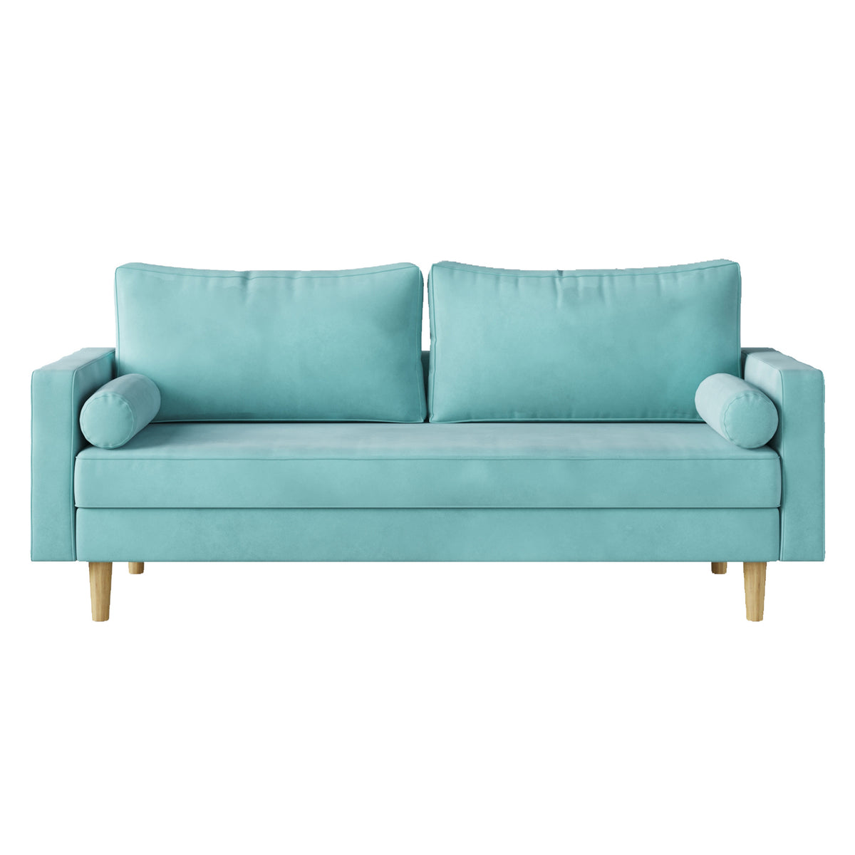 Modern Green Velvet Double Seat Sofa Z6501